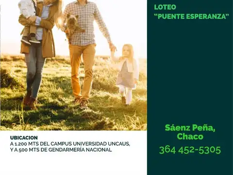 TERRENOS/FRACCIONES/LOTEOS - LOTEOS - MITRE, PRESIDENTE ROQUE SÁENZ PEÑA