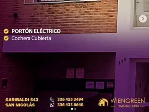 Vendo Cochera cubierta con Portón Eléctrico