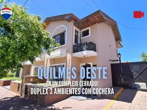 VENTA DUPLEX 3 AMB COMPLEJO CERRADO APTO CREDITO