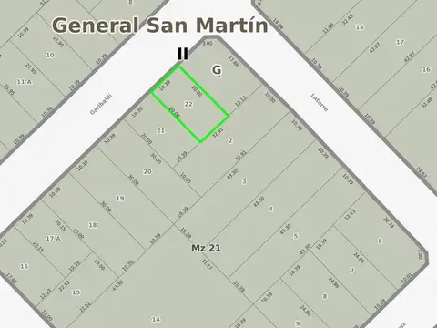 Terreno en  venta