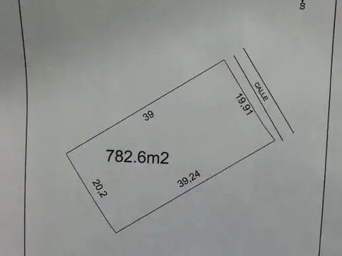 Terreno en Venta de 782,0 m2
