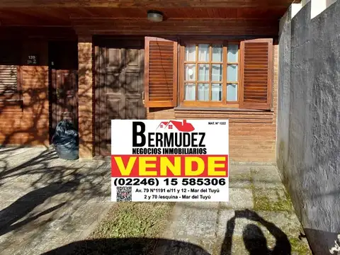 Venta Duplex 3 Ambientes Calle 79 Bis Entre 1 Y 2 Bis Mar Del Tuyu En Excelente Ubicación