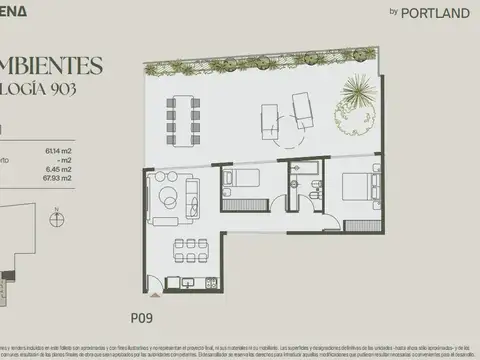 Departamento en Venta de 2 dormitorios