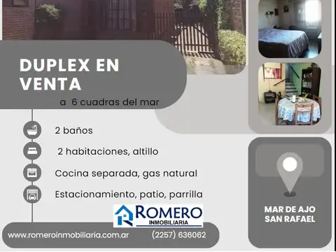 Duplex Con Todos Los Servicios Mar De Ajo, Barrio San Rafael