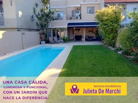 Casa estilo francés en Olivos con un jardín para disfrutar
