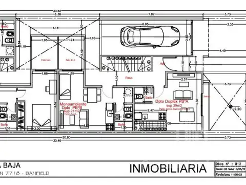 Departamento 2 ambientes Tipo duplex   - Banfield Oeste