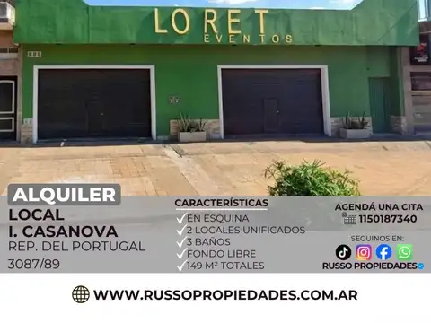 Alquiler Local Isidro Casanova