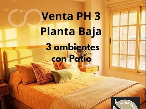 VENTA PH ideal para familia: 3 ambientes en Planta Baja y con patio propio en Villa Urquiza