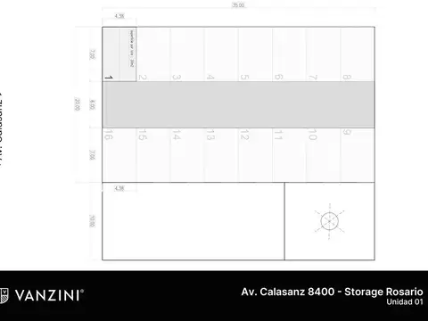 Galpon en Venta 4  mts Frente