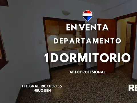 VENTA DEPTO 1 DORMI APTO PROFESIONAL RICCHERI 35