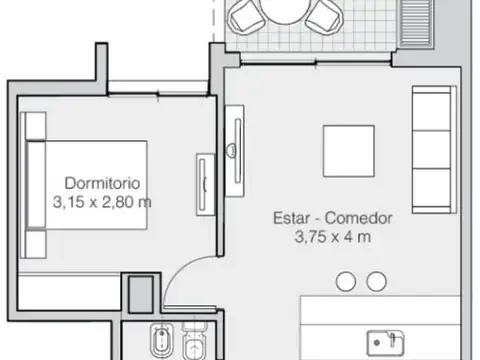Departamento en Venta en Lagoon Pilar, USD 75.000