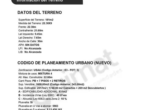 Local en Venta 60 años