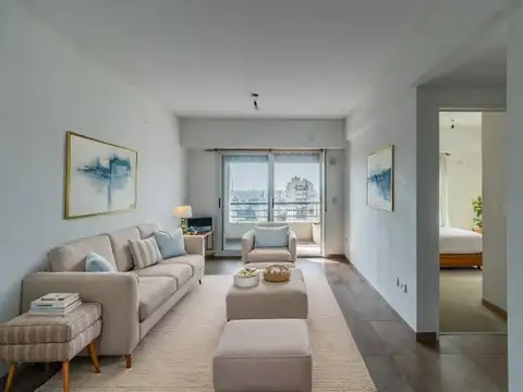 DEPARTAMENTO . FRENTE . BALCÓN ATERRAZADO CON VISTA ABIERTA