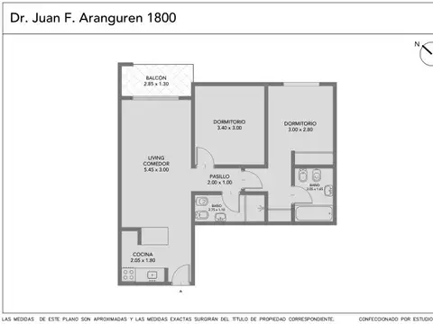 Departamento en Venta en Caballito, USD 135.000