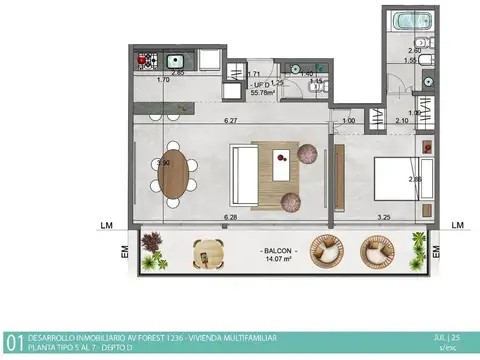 Departamento en Venta en Villa Ortuzar, USD 183.750