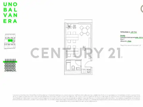 EMPRENDIMIENTO UNO BALVANERA DEPARTAMENTO MONOAMBIENTE