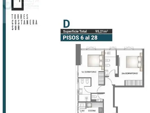 Departamento en Venta de 3 ambientes