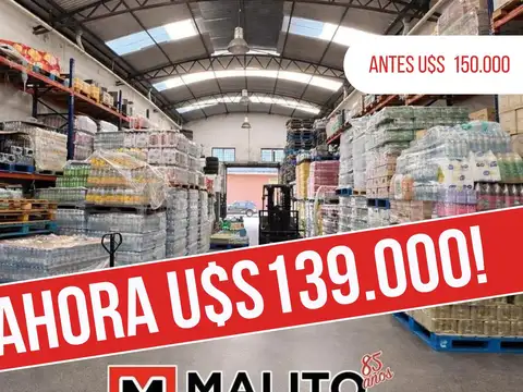 VENTA DE GALPÓN 230 M2 CON OFICINA