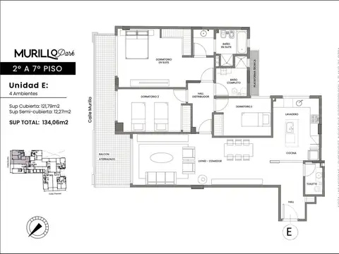 Departamento en Venta 4 ambientes en Villa Crespo