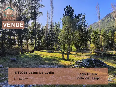 (KT006) Lotes en Lago Puelo - Loteo La Lidya-  desde 1800 mt²