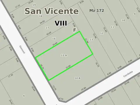 Gonnet e/ Raccone y Córdoba