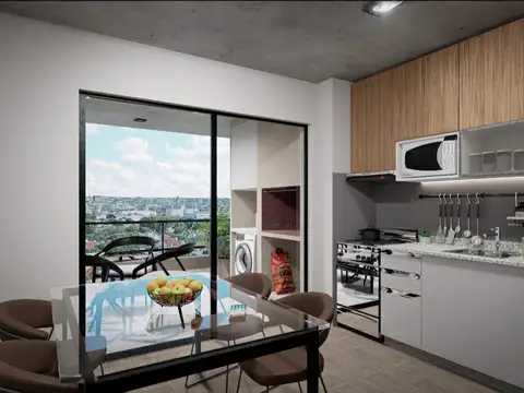 Venta de deptos 1 AMB con balcon en Pozo, Financiación.