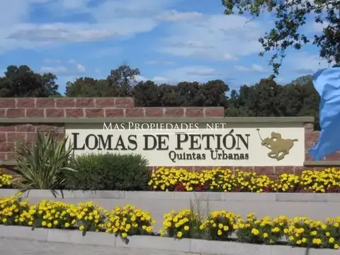 Venta Terreno / Lote interno en Lomas De Petion Cañuelas