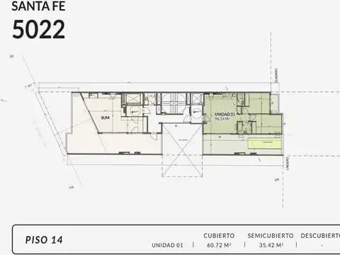 Emprendimiento en pozo monoambientes en Palermo