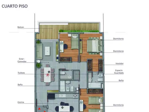 Departamento en Venta de 3 dormitorios