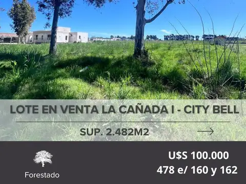 LOTE EN VENTA LA CAÑADA I - CITY BELL, LA PLATA