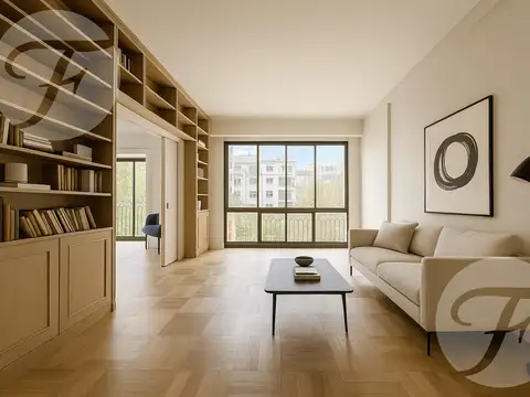 4 ambientes a renovar — Piso 8° con vista a pulmón único en Plaza San Martín - Apto Credito