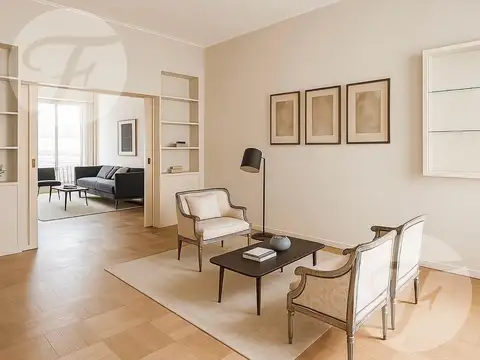 4 ambientes a renovar — Piso 8° con vista a pulmón único en Plaza San Martín - Apto Credito
