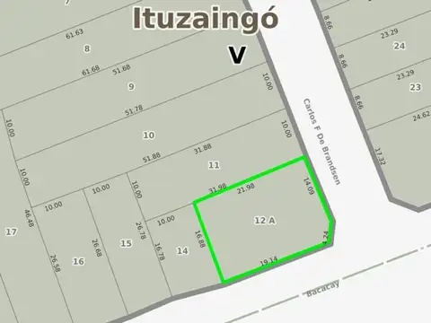 Terreno en Venta en Ituzaingo Norte, USD 350.000