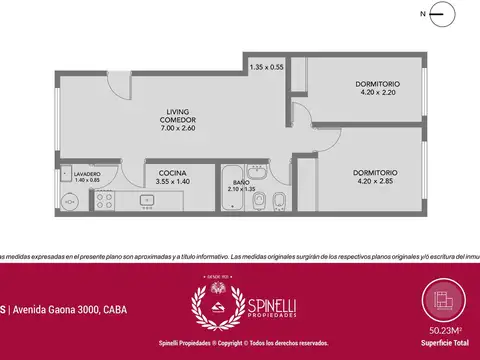 Departamento 3 ambientes con 1 baño