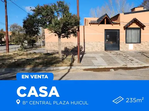 VENTA CASA 2 DORM PLAZA HUINCUL B° CENTRAL