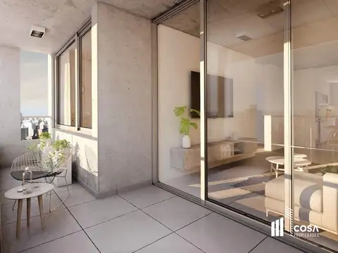 Departamento 2 ambientes con 1 baño