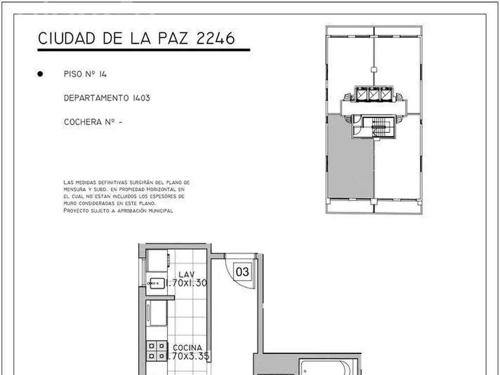 Ciudad de la Paz y Olazábal - Unidad 1403