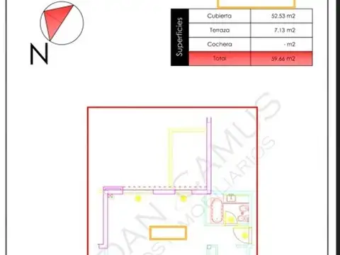 Departamento en Venta de Monoambiente