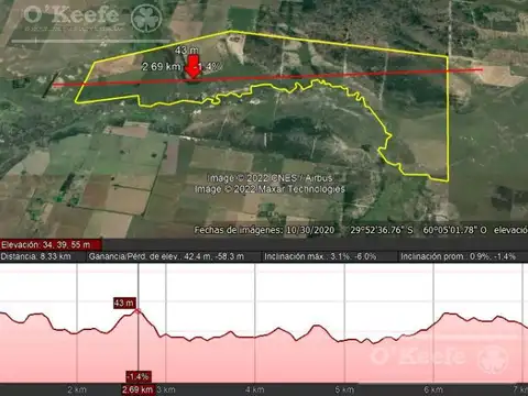 Calchaqui 1200 has ganaderas - Con frente sobre Ruta de ripio.