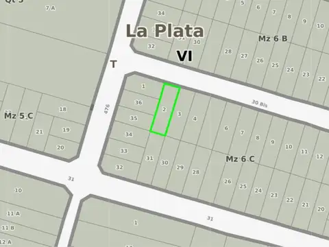 Terreno en Venta en City Bell, Partido de La Plata