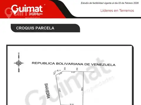 Terreno en Venta de 82,0 m2