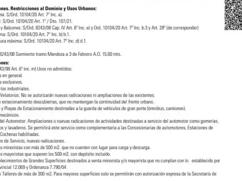 Terreno en Venta en Centro, USD 325.000