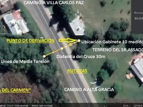 VENDO 1 hectárea Excelente Ubicación RUTA C 45