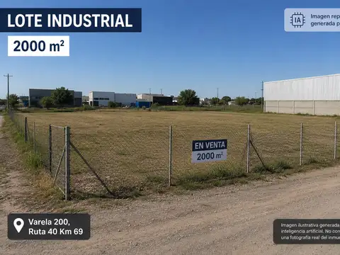 GRAN LOTE EN ZONA INDUSTRIAL EN VENTA, GENERAL LAS HERAS
