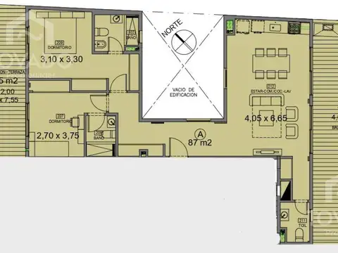 Departamento en Venta de 3 ambientes