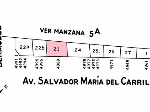 Venta Excelente lote, frente 17.15 ideal uso comercial