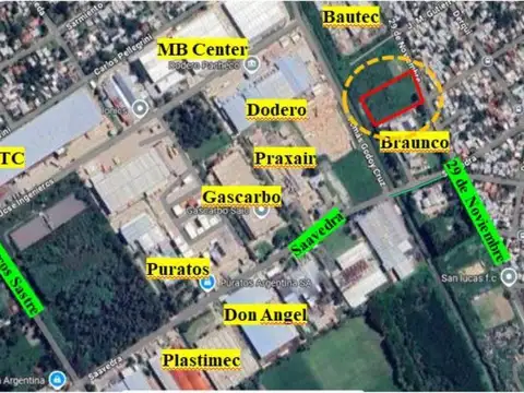 Terreno en Venta 55  mts Frente