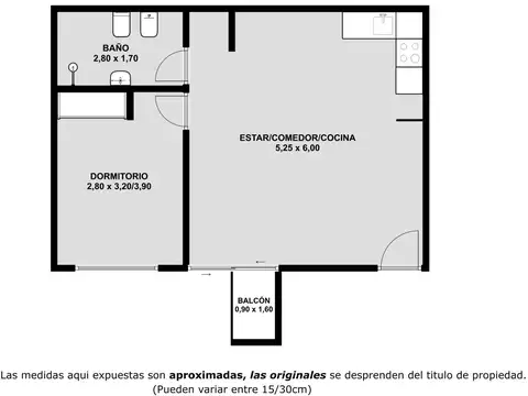 Departamento en Venta de 1 dormitorio