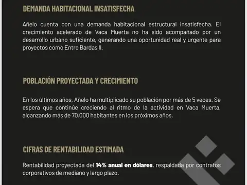 Departamento en Venta en Añelo, USD 85.000