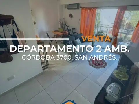 DEPARTAMENTO 2 AMBIENTES CON COCHERA DOBLE, EN VENTA Y EXCELENTE ESTADO 
